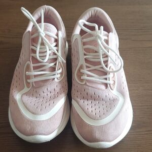 Nike Pink and White Sneakers